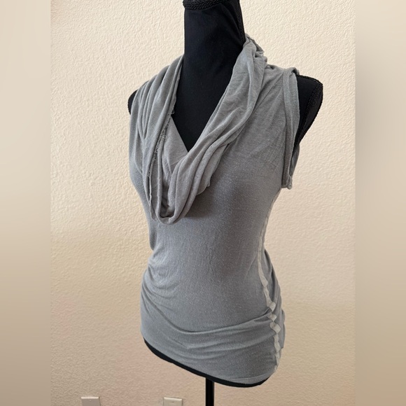 Willow Australia Grey/Green Cowl Neck Tank Top Medium - Picture 1 of 13